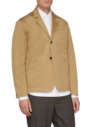 Front View - Click To Enlarge - BARENA - 'Refada Varotto' cotton twill blazer