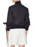 Back View - Click To Enlarge - JW ANDERSON - High neckband gathered sleeve bomber jacket