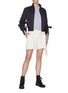 Figure View - Click To Enlarge - JW ANDERSON - High neckband gathered sleeve bomber jacket