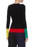 Back View - Click To Enlarge - JW ANDERSON - Colourblock merino wool rib sweater