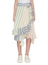 Main View - Click To Enlarge - JW ANDERSON - 'Parasol' ruffle stripe wrap skirt