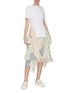 Figure View - Click To Enlarge - JW ANDERSON - 'Parasol' ruffle stripe wrap skirt