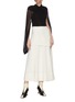 Figure View - Click To Enlarge - JW ANDERSON - Sheer sleeve criss cross front top