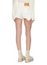 Back View - Click To Enlarge - JW ANDERSON - Flared cuff contrast topstitch mini shorts