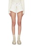 Main View - Click To Enlarge - JW ANDERSON - Flared cuff contrast topstitch mini shorts