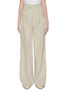 Main View - Click To Enlarge - JW ANDERSON - Double dart front washed linen tailored pants