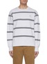 Main View - Click To Enlarge - ACNE STUDIOS - Stripe face patch sweatshirt