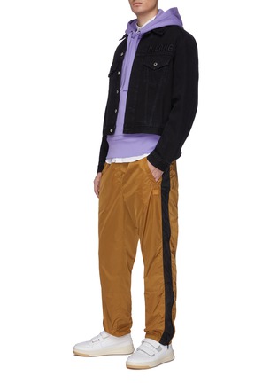 Figure View - Click To Enlarge - ACNE STUDIOS - Face patch panel outseam nylon pants