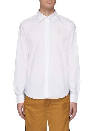Main View - Click To Enlarge - ACNE STUDIOS - Face patch point collar shirt