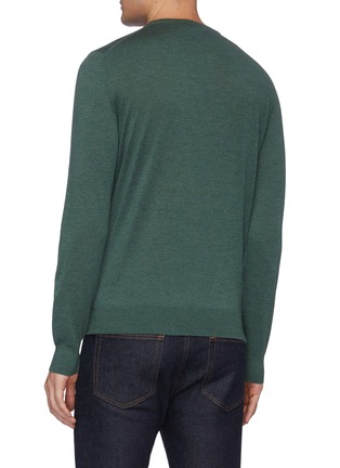 Back View - Click To Enlarge - ISAIA - Crew neck merino wool sweater