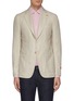 Main View - Click To Enlarge - ISAIA - 'Cortina' notch lapel wool blend blazer