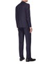 Back View - Click To Enlarge - ISAIA - 'Gregorio' notch lapel wool-silk blend suit