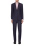 Main View - Click To Enlarge - ISAIA - 'Gregorio' notch lapel wool-silk blend suit
