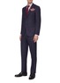 Figure View - Click To Enlarge - ISAIA - 'Gregorio' notch lapel wool-silk blend suit