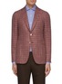 Main View - Click To Enlarge - ISAIA - 'Cortina' notch lapel wool blend blazer