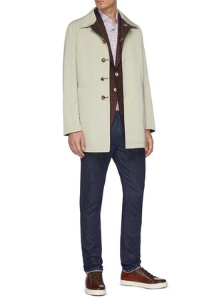 Figure View - Click To Enlarge - ISAIA - 'Gregorio' notch lapel check cashmere-silk blend blazer