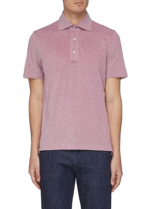 Main View - Click To Enlarge - ISAIA - Slim fit polo shirt