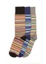 Main View - Click To Enlarge - PAUL SMITH - Colorblock stripe socks pack