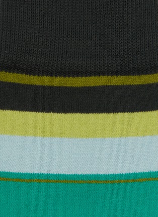 Detail View - Click To Enlarge - PAUL SMITH - Colourblock stripe crew socks