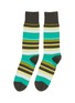 Main View - Click To Enlarge - PAUL SMITH - Colourblock stripe crew socks