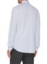 Back View - Click To Enlarge - LARDINI - Pinstripe French collar placket shirt