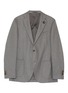 Main View - Click To Enlarge - LARDINI - Notch lapel ripstop silk blazer