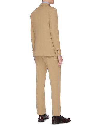 Back View - Click To Enlarge - LARDINI - Notch lapel bamboo cotton blend suit