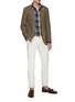 Figure View - Click To Enlarge - LARDINI - Notch lapel garment dyed casual blazer