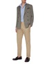 Figure View - Click To Enlarge - LARDINI - Darted stretch chinos