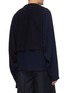 Back View - Click To Enlarge - MAISON MARGIELA - Double layer cutout side tie sweater