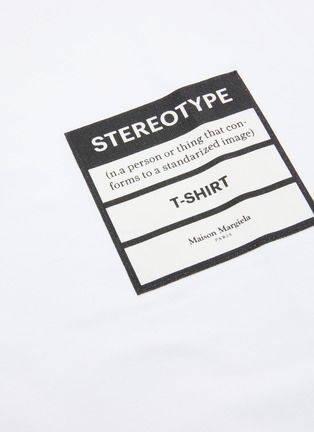  - MAISON MARGIELA - 'Stereotype' slogan print patch pocket T-shirt