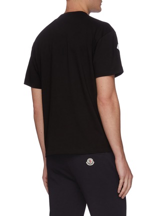 Back View - Click To Enlarge - MONCLER - Cross chest logo print T-shirt