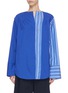 Main View - Click To Enlarge - FFIXXED STUDIOS - Stripe panel blouse