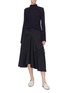 Figure View - Click To Enlarge - FFIXXED STUDIOS - Asymmetric ruffle drape skirt