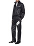 Figure View - Click To Enlarge - HELMUT LANG - Sash band logo embroidered track pants
