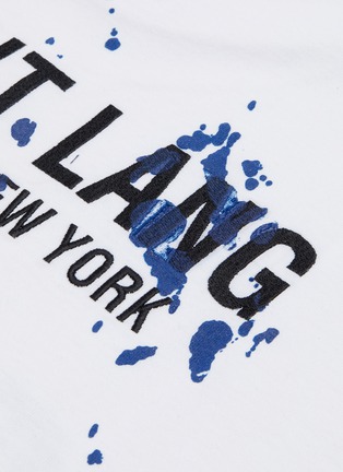  - HELMUT LANG - Logo print paint splatter T-shirt