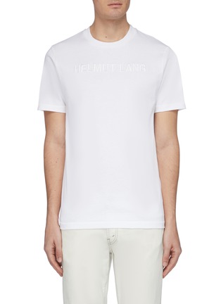 Main View - Click To Enlarge - HELMUT LANG - Standard logo embroidered T-shirt