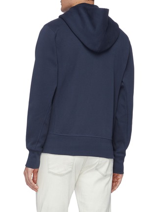 Back View - Click To Enlarge - HELMUT LANG - Standard logo embroidered hoodie