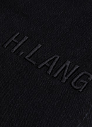  - HELMUT LANG - Logo embroidered straight leg jeans
