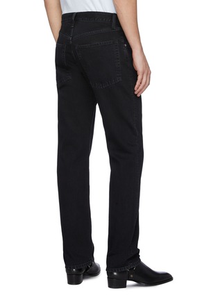 Back View - Click To Enlarge - HELMUT LANG - Logo embroidered straight leg jeans