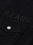  - HELMUT LANG - 'Masc' logo embroidered denim trucker jacket