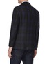 Back View - Click To Enlarge - RING JACKET - Notch lapel check plaid blazer