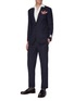 Figure View - Click To Enlarge - RING JACKET - Notch lapel check plaid balloon fresco wool suit