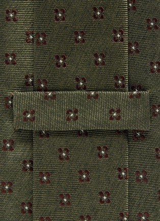 Detail View - Click To Enlarge - STEFANOBIGI MILANO - 'Taro' Floral Jacquard Silk Twill Tie