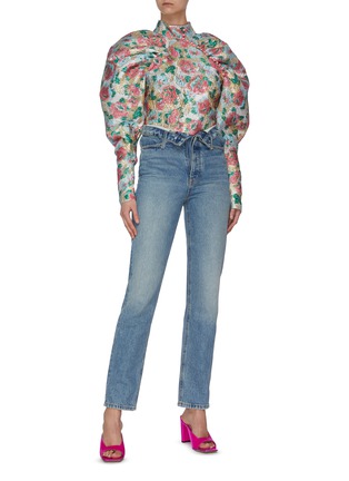 Figure View - Click To Enlarge - ROTATE - 'Kim' floral print puff sleeve top