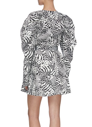 Back View - Click To Enlarge - ROTATE - Tara' graphic print taffeta mini dress