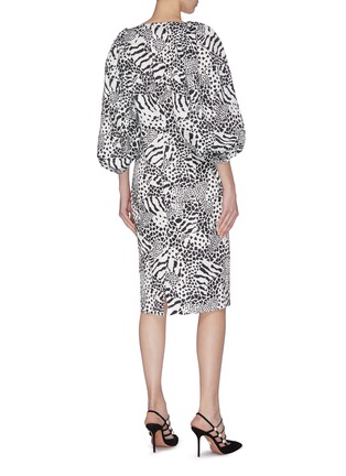 Back View - Click To Enlarge - ROTATE - 'Irina' graphic print dress