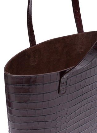 Detail View - Click To Enlarge - MANSUR GAVRIEL - Croc embossed leather tote bag