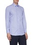 Front View - Click To Enlarge - TOMORROWLAND - Point collar cotton button-up shirt