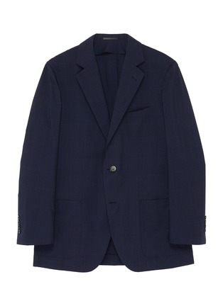 Main View - Click To Enlarge - TOMORROWLAND - 'Set 2' contrast detail check silk blazer